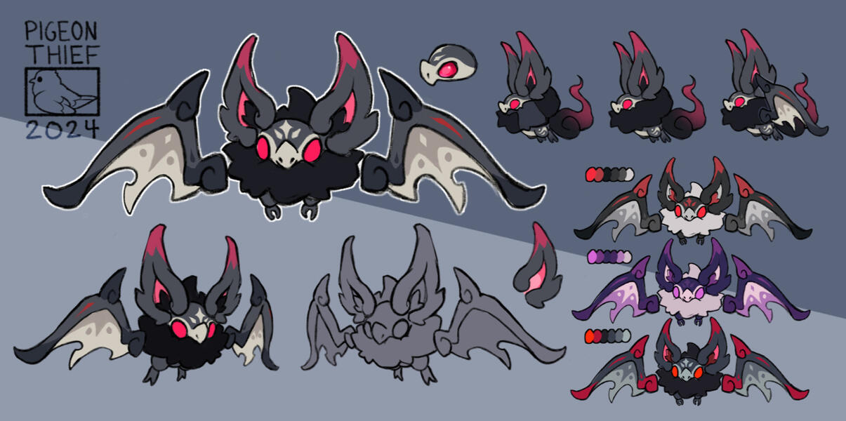 Fantasy Bat Concept Sheet