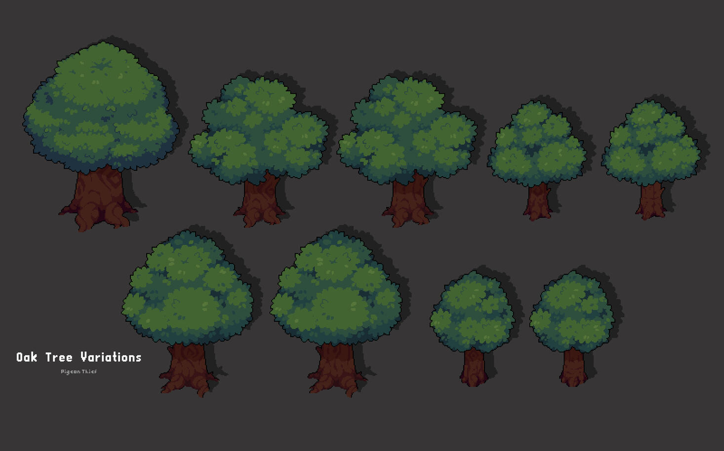 Oak Tree Variation Assets